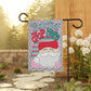 Santa Stop Here Garden Banner, Festive Yard Decoration, Christmas Decor, Holiday Sign, Seasonal Garden Flag