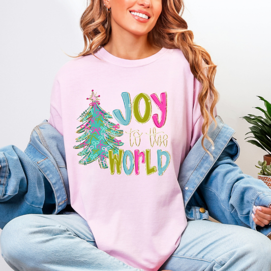 Joy to the World Christmas T-Shirt, Holiday,Unisex Christmas Gift