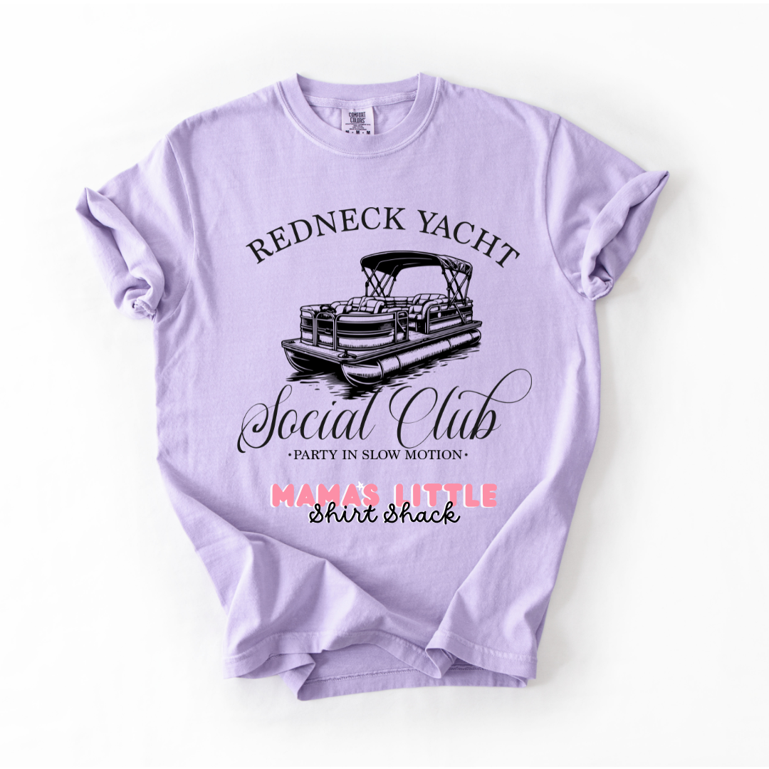 Redneck Yacht Social Club Tee – Party in Slow Motion 🚤🍻