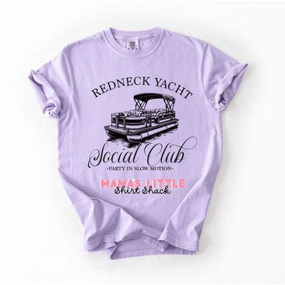 Redneck Yacht Social Club Tee – Party in Slow Motion 🚤🍻