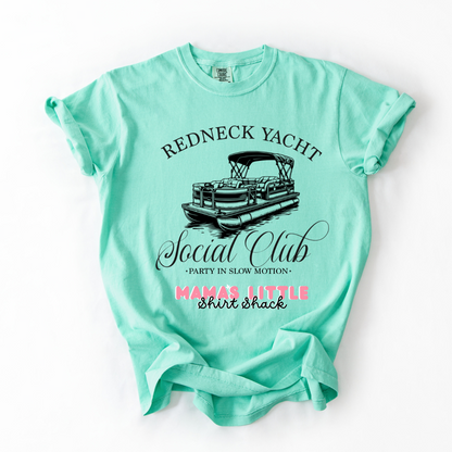 Redneck Yacht Social Club Tee – Party in Slow Motion 🚤🍻