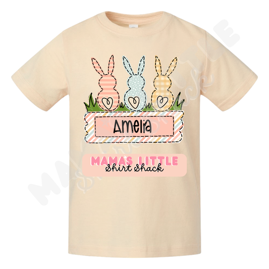 Personalized Easter Bunny T-Shirt – Custom Name Design