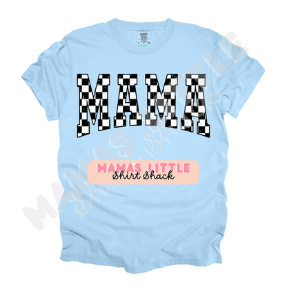 Checkerboard MAMA Tee – Available in Multiple Colors