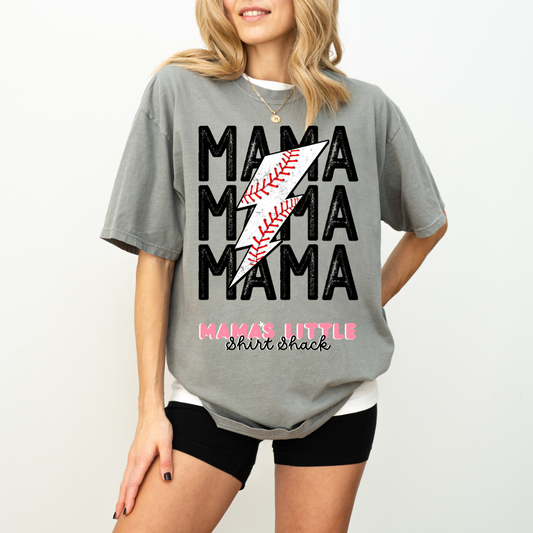 ⚡ Baseball Mama Bolt Tee – For the Moms Who Bring the Energy! ⚡