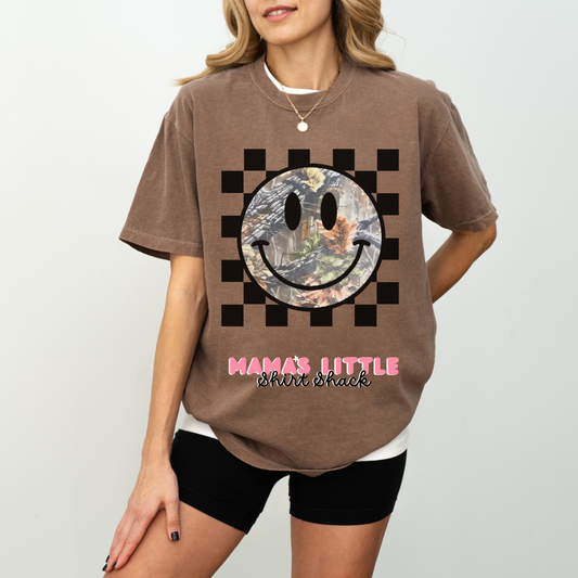 😎 Camo Smiley Checkerboard Tee – Where Bold Meets Happy! 🔥