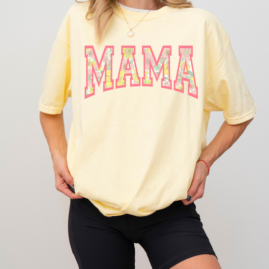 🌸 Floral MAMA Tee – Sweet, Stylish & Full of Love! 🌼✨