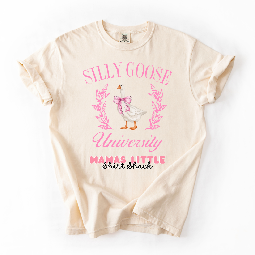 Silly Goose University Comfort Colors Tee – Playful & Cozy!