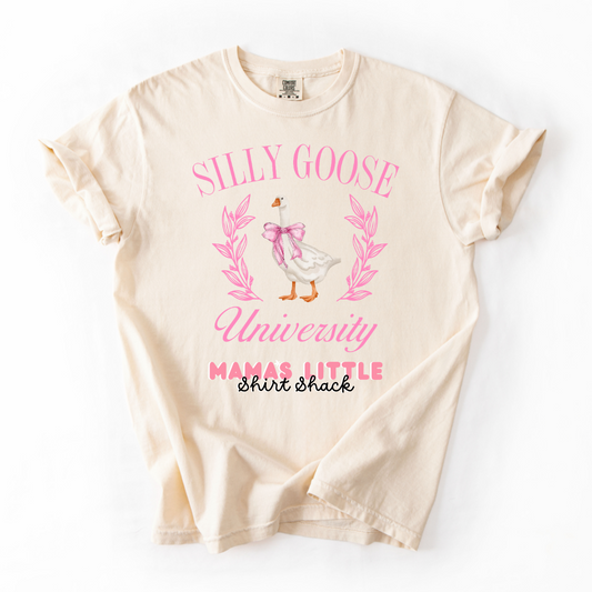 Silly Goose University Comfort Colors Tee – Playful & Cozy!