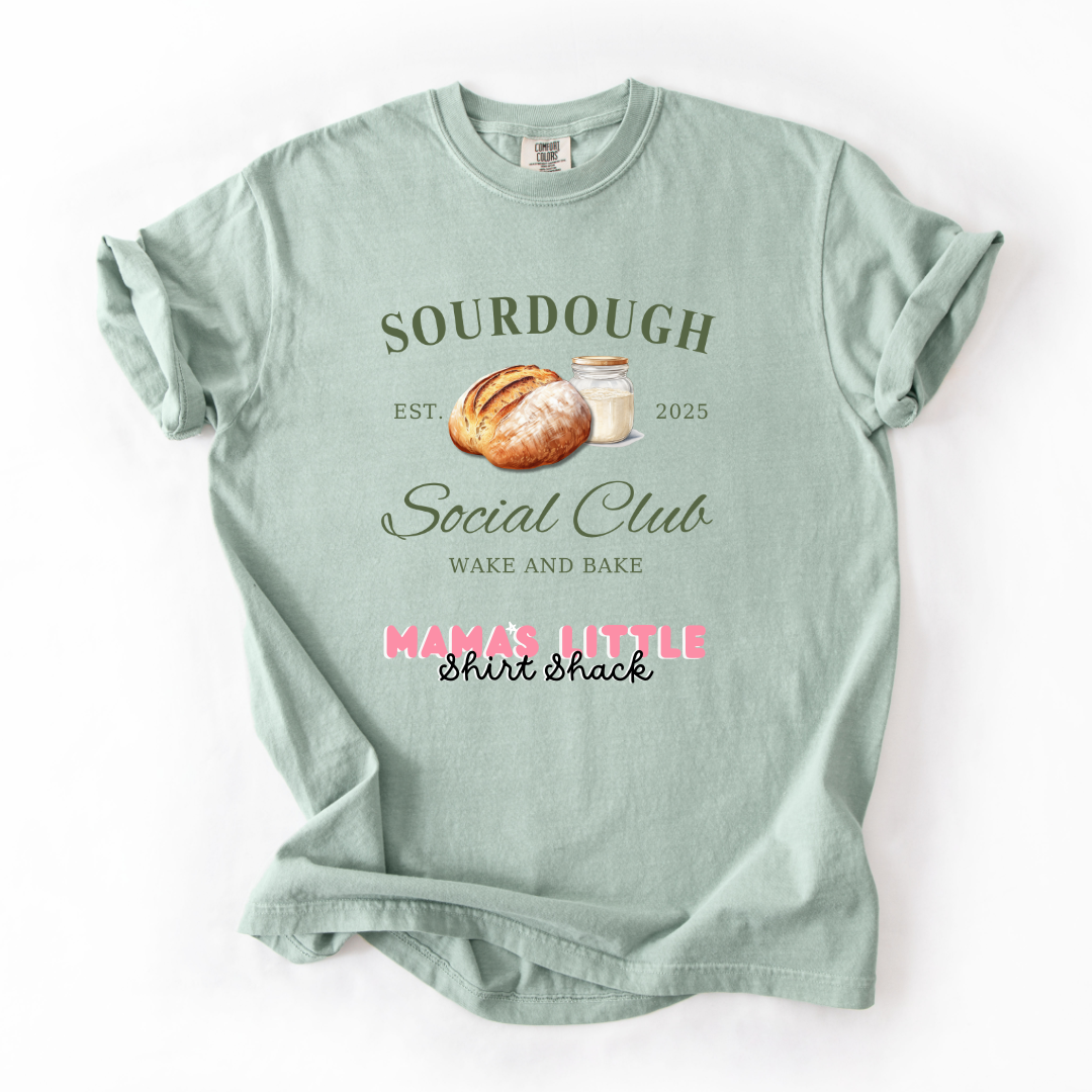 Sourdough Social Club Comfort Colors Tee – For the Bread Lovers! 🍞✨